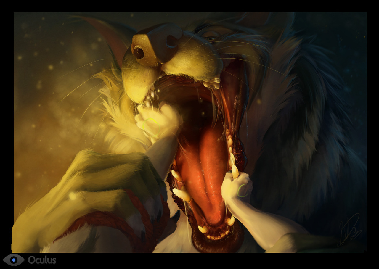 oculusvore:  Stereoscopic 3D art by Borochi  Wow this picture is amazing. Gonna be
