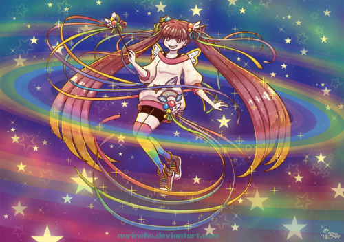 Rainbow Magical Girl! Somewhat part of the magical girl theme I’m doing.