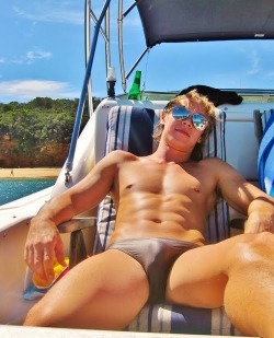 Take a twink with you on a little boat cruise…