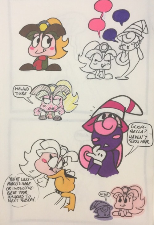 Some Goombella (and Vivian!) doodles for ya! :’UEnjoy!