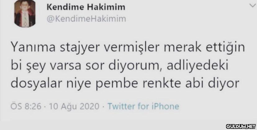 Kendime Hakimim...