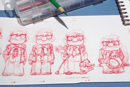 wigmund: conceptartthings: Character Design and Development for Carl Fredricksen from Disney Pi