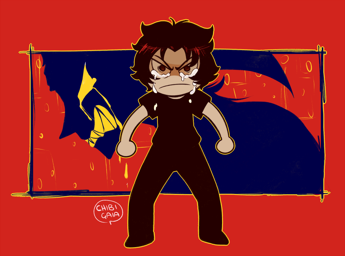 chibigaia-art:  devilman crybaby but it’s a contest between me and akira to see