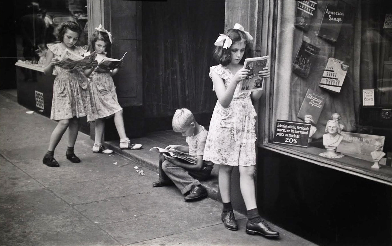 Back Then Comic Book Readers 1947 Photo Ruth Orkin