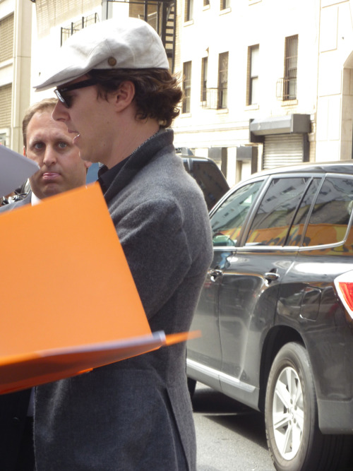 sherlockstuff: not—your—housekeeper: Part 1 of my photos from Letterman on Thursday, May