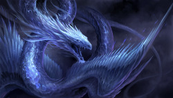 jmbriggsauthor:  Blue Crystal Dragon by sandara