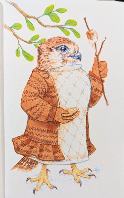 Avian August Day 11 - Mauritius Kestrel S'mores