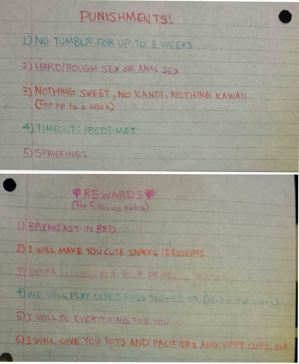 littlemittensspace:  bossakabossy&rsquo; s rules, rewards, and punishments for