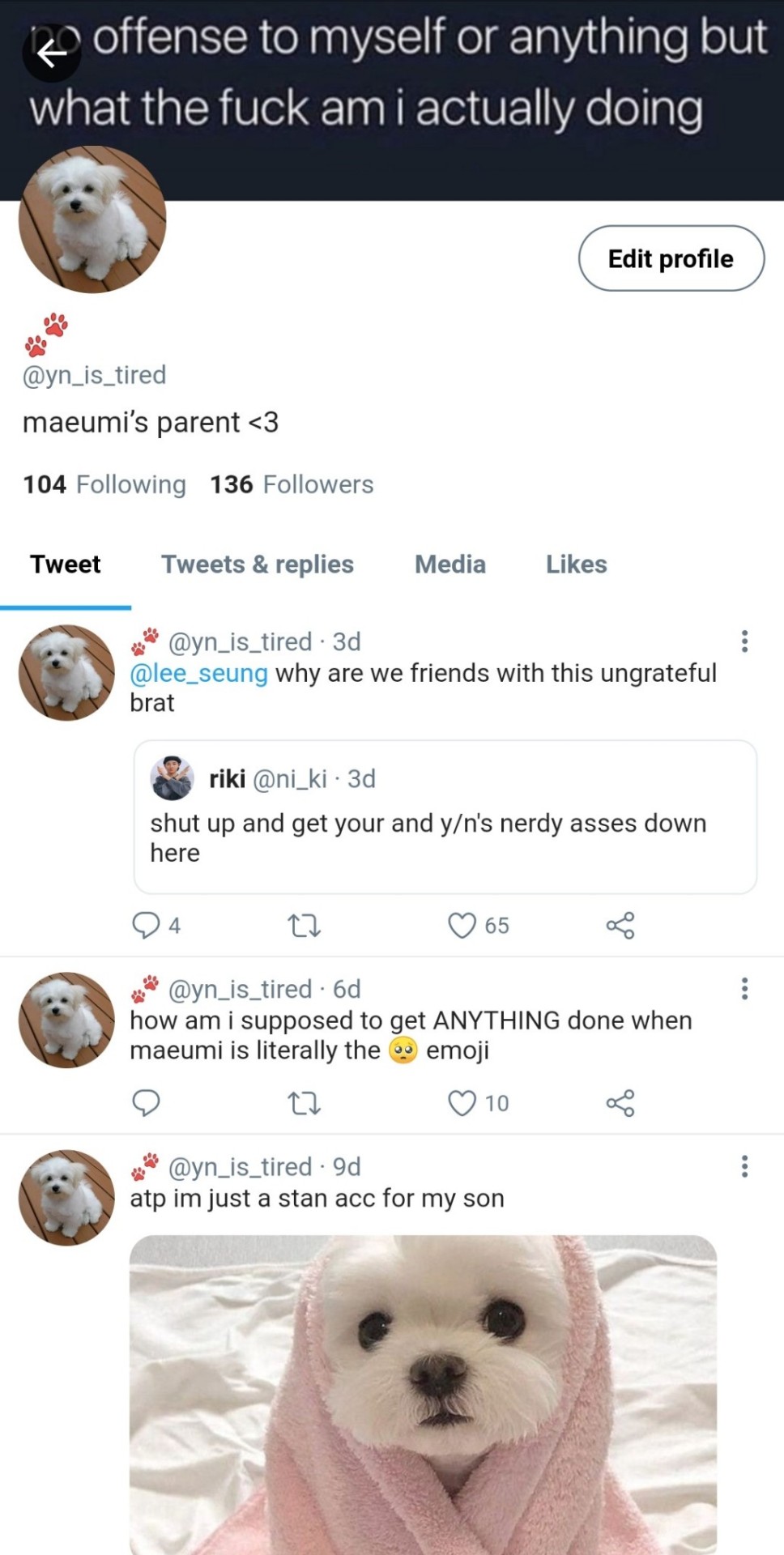 Maeumi & Me - Profiles 1 : Y/n