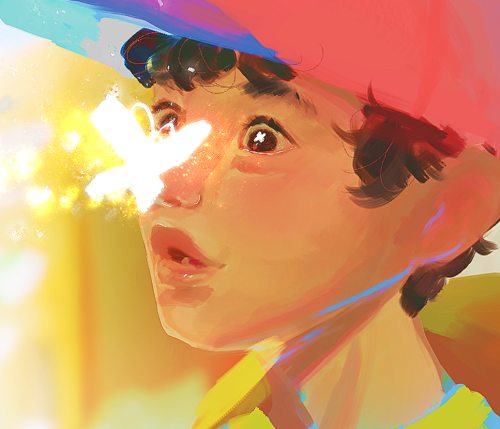 mumidraws: The Magic Butterfly made Ness relax P.S. I recorded myself drawing this, check out the sp