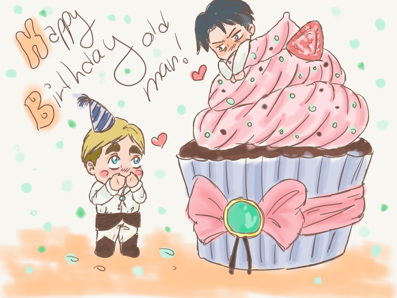 erwinsalive:  Erwin week 2016 Day 5: Birthday Happy Birthday, Danchou &lt;3 You