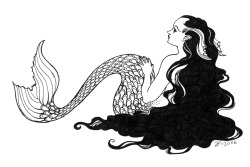 johannaost:  Mermaid tattoo designs by Johanna