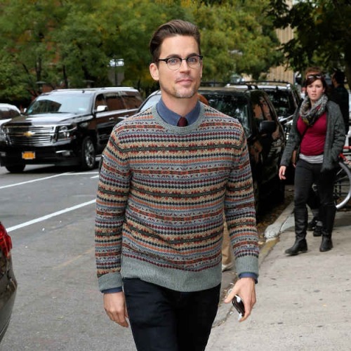thepastelprince: Fair isle Matt Bomer is fall AF