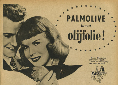 Vintage Palmolive ad, Moeder magazine, 1950