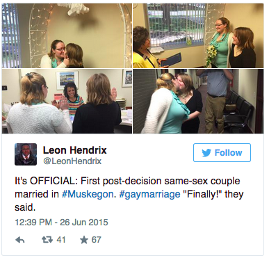 salon:  See the same-sex couples who were first in line to get their newly-legal marriage licenses