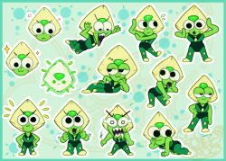 cheesycrocs: I drew up some Peridot stickers