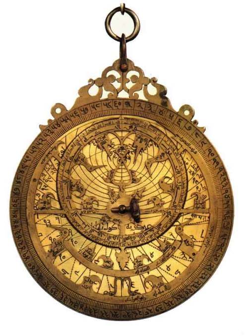 An astrolabe originating from India, circa 1608.Currently on display at the Museum of Islamic Art, D