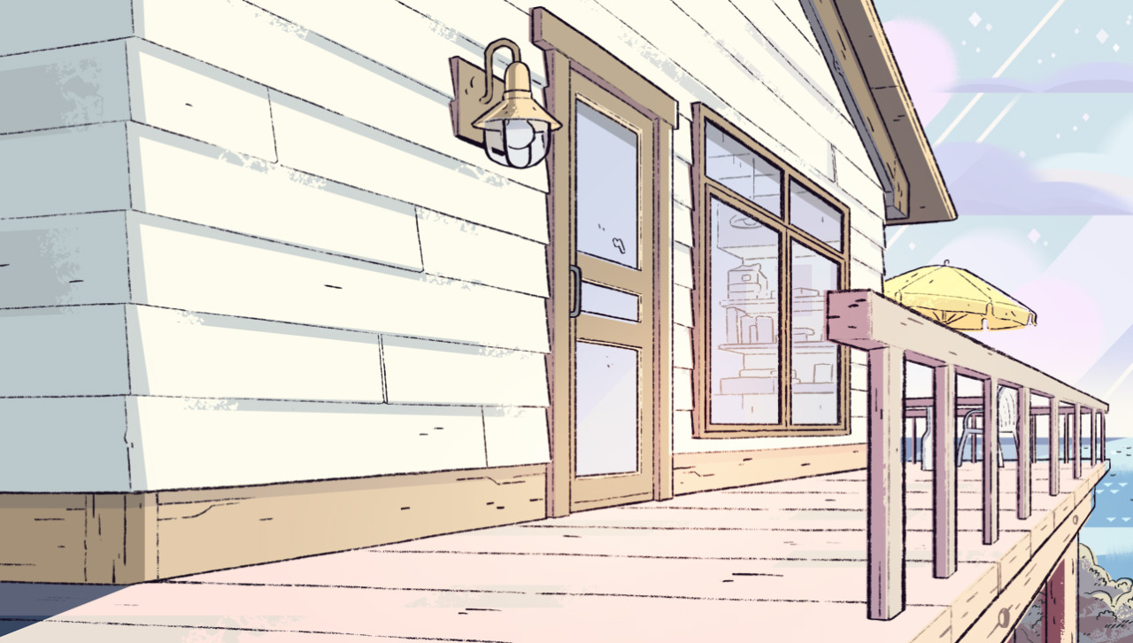 A selection of Backgrounds from the Steven Universe episode: House Guest Art Direction: Elle