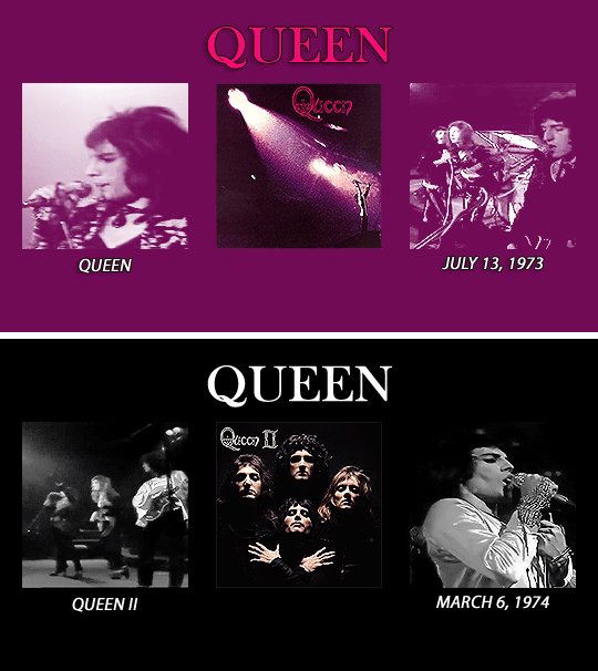 mrbadguymercury:QUEEN ALBUMS 1973-1991