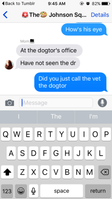 thatsmoderatelyraven:  Omg my mom had to take my puppy to the vet and 