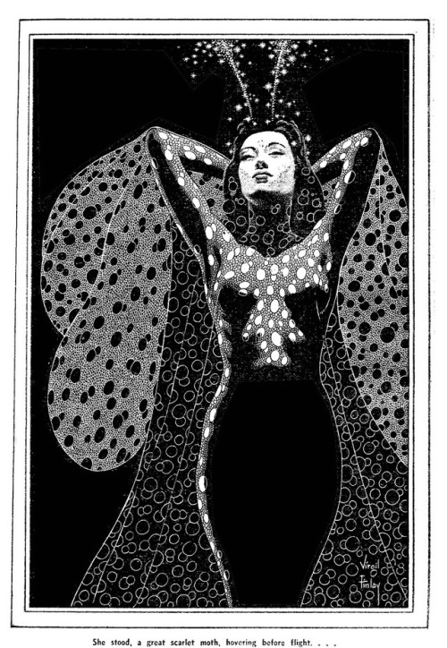 almavio: VIRGIL FINLAY  The Man Who Mastered Time from Fantasic Novels Magazine