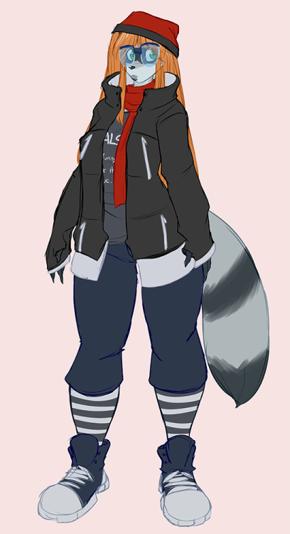 Designing a character for *REDACTED*.Ekaterina&hellip; but for now nicknamed “Furtaba”. Due to the i