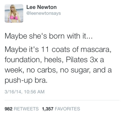 hartbigbuscus:  Just a few Lee Newton tweets of brilliance. 