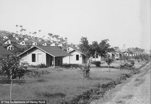 Before and after photos of Henry Ford&rsquo;s failed attempt to build a rubber-producing plantation 