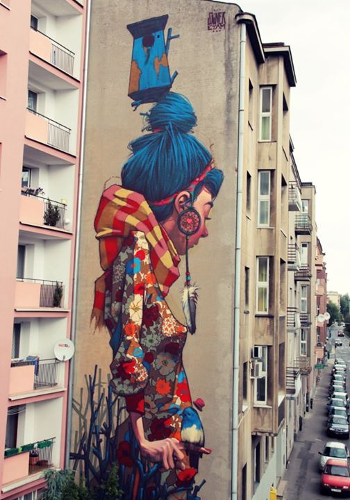 artmonia:  Street Art by Etam Cru Lodz, Poland based street artists Bezt and Sainer