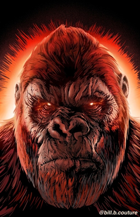 New Godzilla vs. Kong prints.  Available at my art shop billcouture.bigcartel.com.  More w