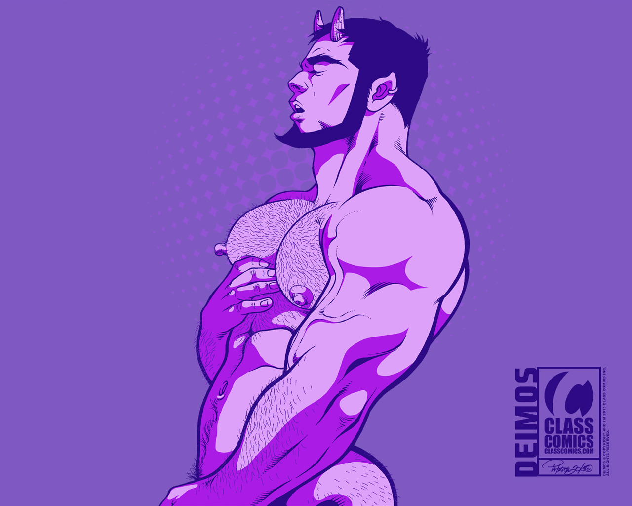 artofpatrickfillion:  Have some WALLPAPER – DEIMOS playing with himself, just for