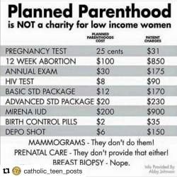 prochoice-or-gtfo: officialclinicescort:  motherbychoice:   chvazquez:  #Repost @catholic_teen_posts with @repostapp ・・・ If planned parenthood gets shut down, unplanned pregnancies will decrease and……that’s it. Community health clinics actually