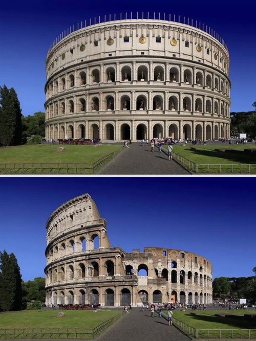 jeroenapers:  Wat als het Colosseum in zijn originele staat was.