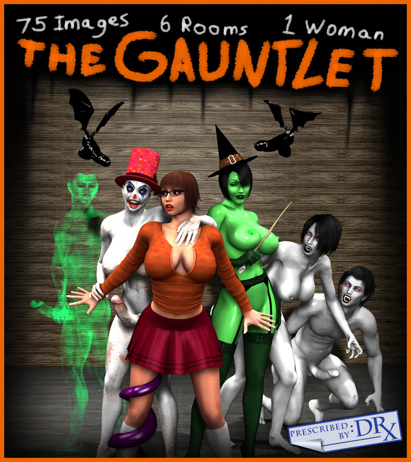 Selma  the mystery hunter has just stumbled on The Gauntlet. Six rooms of  erotic