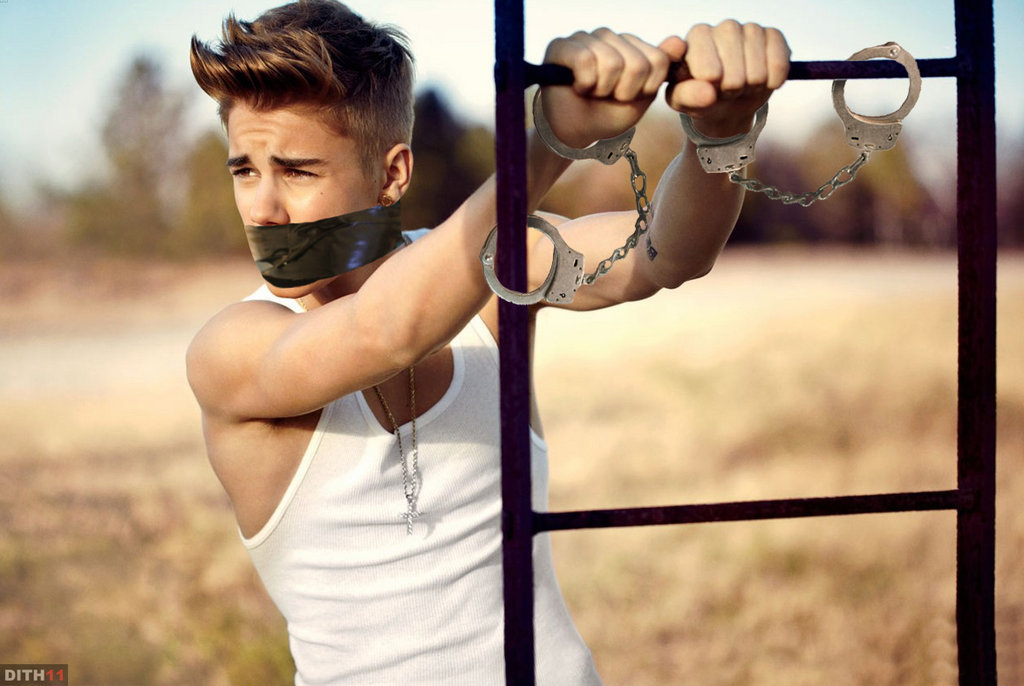 fetish-guide:  Justin Bieber Bondage Prank by ~Dith11 Justin’s manager thought