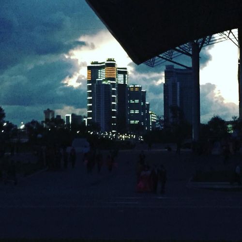pyongyanginstagrams:  Cool newer apartment buildings in Pyongyang. by supersteved http://ift.tt/1NcNBOP