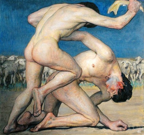 hadrian6:  Cain and Abel. 1910.  Svend Rathsack. adult photos