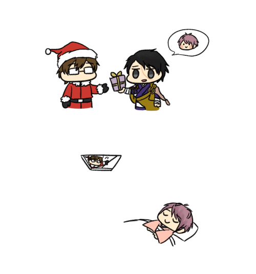 Merry Christmas! Hope a mysterious ceiling santa brings you a present!            (ﾉ´ヮ´)ﾉ*:･ﾟ✧