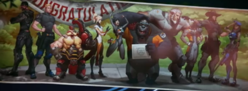 ivywitches:  so I was watching the Winston animated overwatch short and I’d just like to point out how amazing this picture is starting from the left you’ve got “I was born edgey” reaper. soldier 76 is doing the worlds most casual thumbs up next