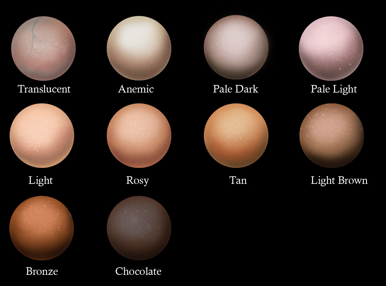 helpyoudraw:  Skin swatches 2 by daylightdreams 