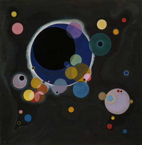 guggenheim-art:Several Circles by Vasily Kandinsky, 1926, Guggenheim MuseumSolomon R. Guggenheim Mus