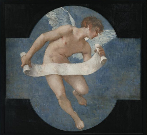 Winged Figures BearingBanderolesElie Delaunay (French;1828–1891)ca. 1891Oil on canvasMuséed'Orsay, P