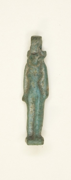Amulet of a Lion-Headed Goddess, Ancient Egyptian, -1069, Art Institute of Chicago: Ancient and Byza