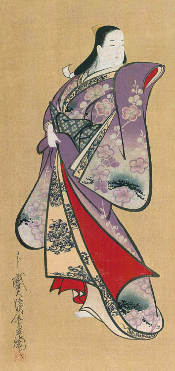 Japanese courtesans byKaigetsudō Doshin, c. 1710s and Matsuno Chikanobu, active in early 18th c