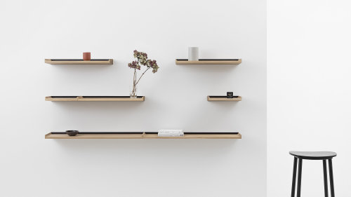 Notes Shelves by Julien Renault ObjectsNotes is a set of three shelves with the lengths of 30, 60 an