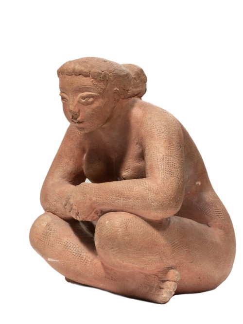koerperlich:Antoniucci Volti (1915-1989)Pensive woman, ca. 1960Terracotta5.91" x 5.51" x 7
