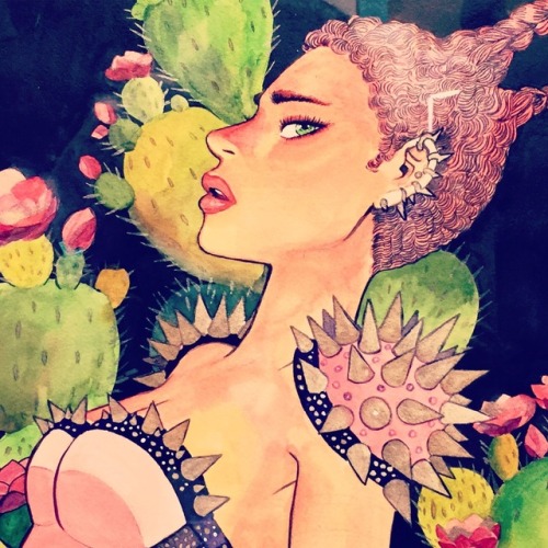 My piece for #qpop gallery &ldquo;MessyPink&rdquo; show  Title 사막꽃 Desert Flower