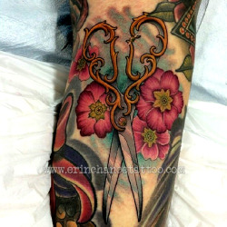 thievinggenius:  Tattoo done by Erin Chance.