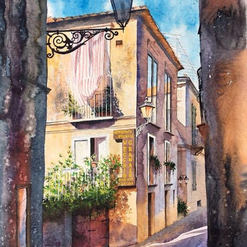 culturenlifestyle:Stunning European Cityscape Watercolor Illustrations by Igor DubovoyRussian artist