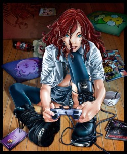 phentombeast:  Gamer girls <3